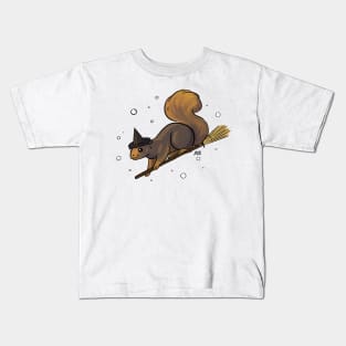 Squirrel Witch Kids T-Shirt